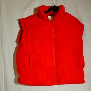 Ladies' Orange Puffer Vest